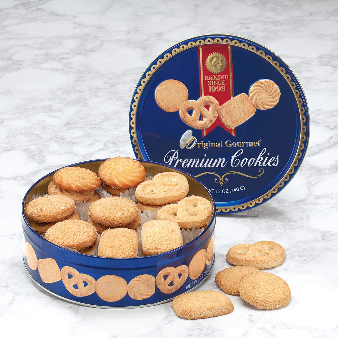 Decorative Container with Gourmet Cookies, 12 oz T1051