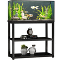 Fish Tank Stand Metal Aquarium Stand 40-50 Gallon, Double Layer Metal with Storage Weight Capacity 760lbs, 31.5 X 27.56 X 17.72 inch, Black