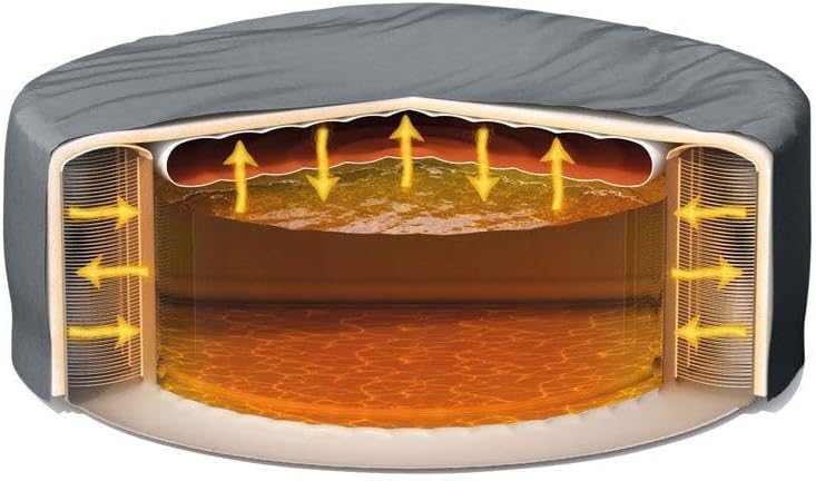 Inflatable Hot Tub with Jet and Bubble, 4-Person Z743