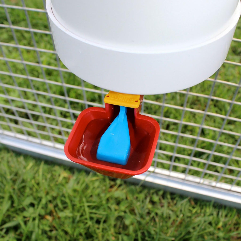 1 Gallon Automatic Chicken Waterer with Gravity-Feed Cup for Indoor and Outdoor Poultry S3919