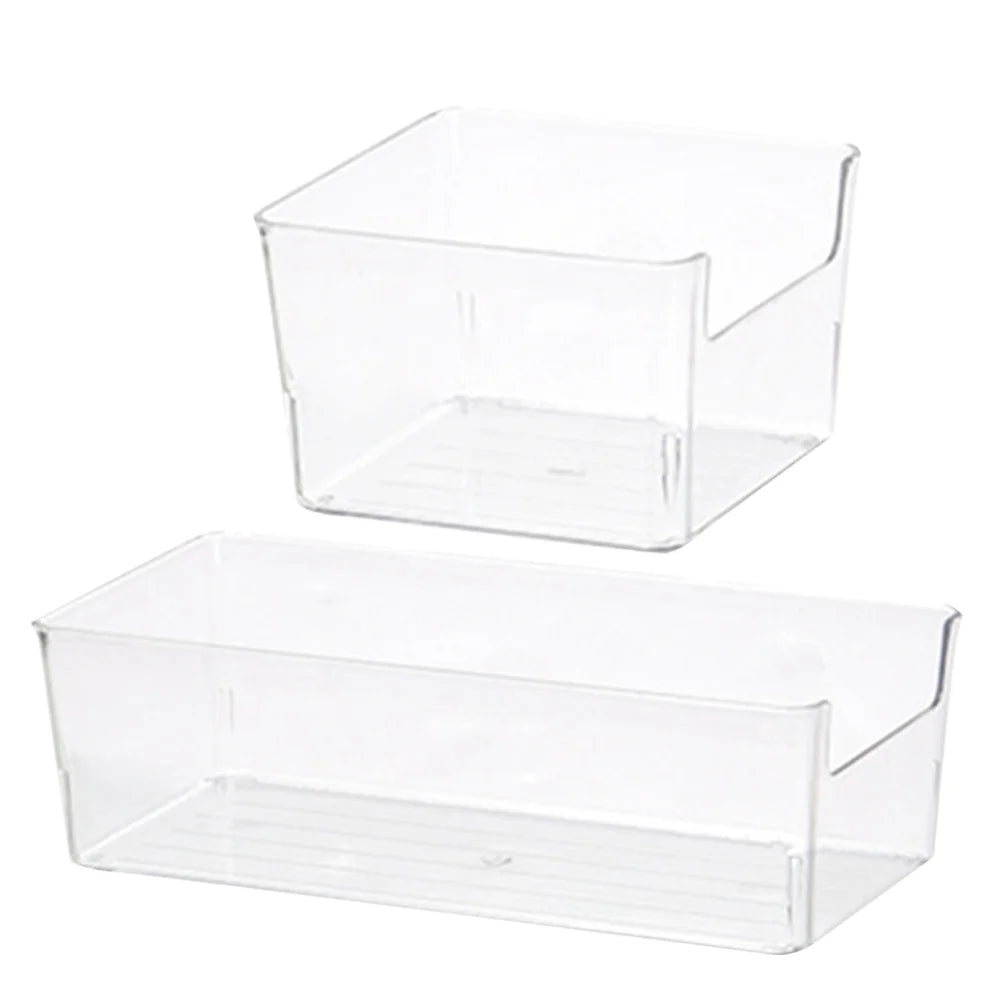 Desktop Storage Box with Dividers, Clear C626
