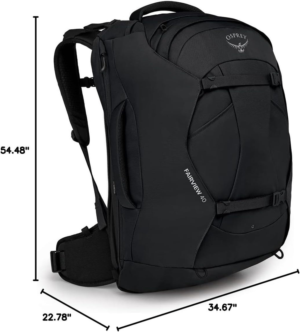 Women's 40L Travel Backpack, Black T116659