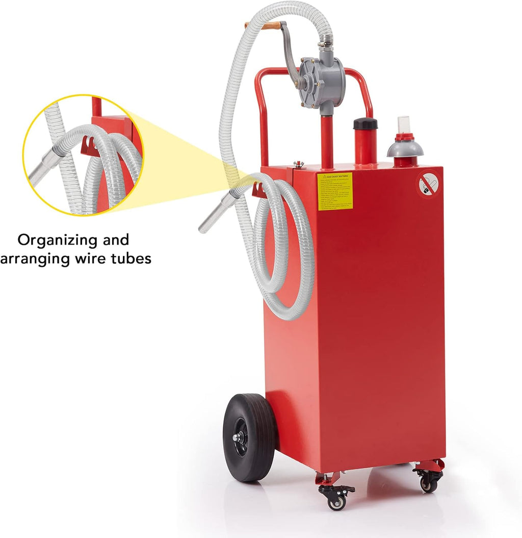 Portable 30 Gallon Gas Caddy with Pump L970493