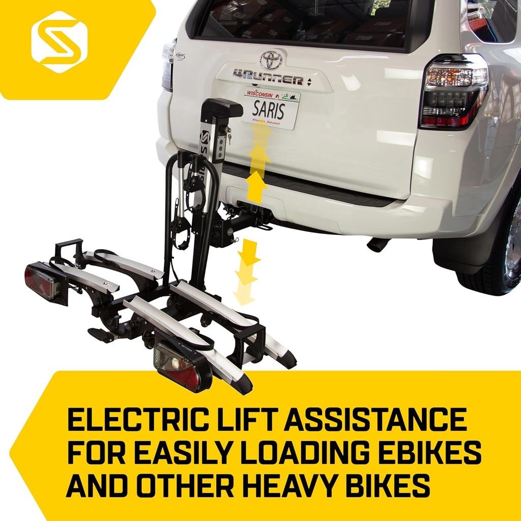 2 Bike Motorized Hitch Rack with Electric Lift and Tilt B8340
