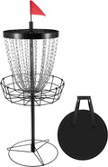 Portable Disc Golf Targets with 24 Chains - PDGA Approved Frisbee Golf Enthusiast's Must-Have Disc Golf Basket, Frisbee Golf Baskets, and Disc Golf Hole. Perfect for On-The-Go Disc Golfing