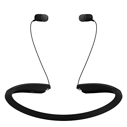 Wireless Bluetooth Neckband Earbuds with Hi-Fi DAC, Black R60659
