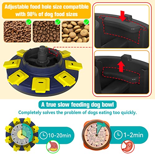 Dog Treat Puzzle Feeder Toys, Interactive Enrichment for Small to Large Dogs W911052