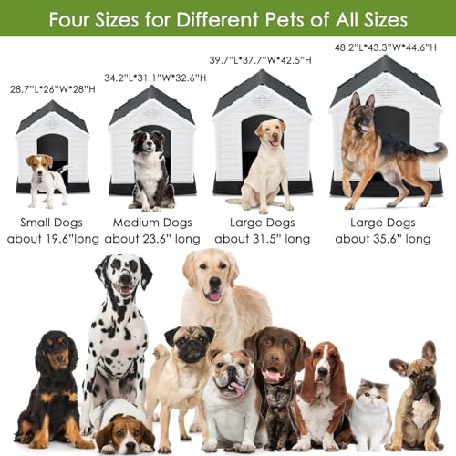 Outdoor Insulated Dog House for Small to Large Dogs G82930