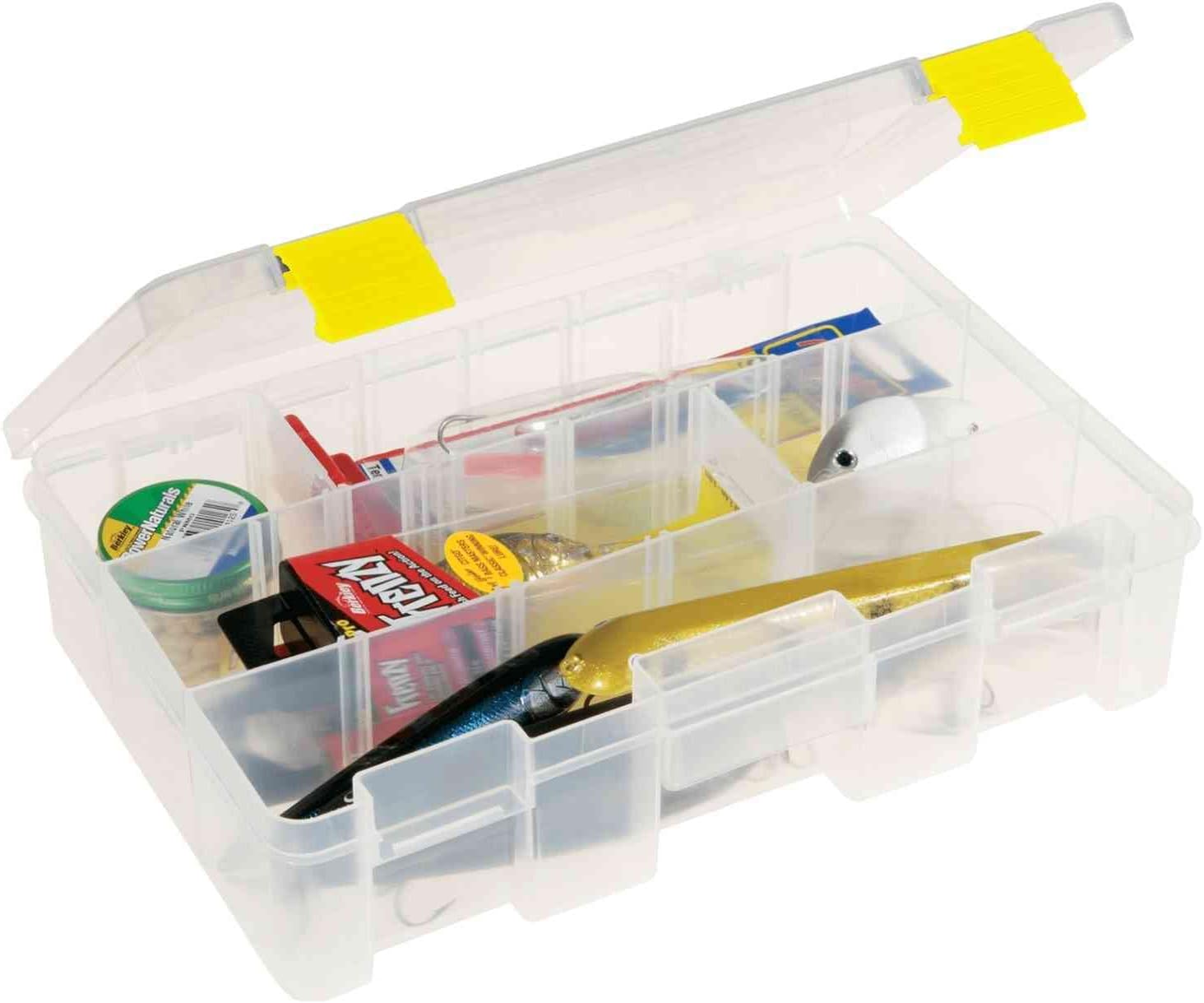 Plano ProLatch 3600 Deep StowAway Tackle Box, 11" x 7.25" x 2.75", ProLatch Locking System, Transparent Design to Quickly Identify Contents, Fits 3600 Series Tackle Bags