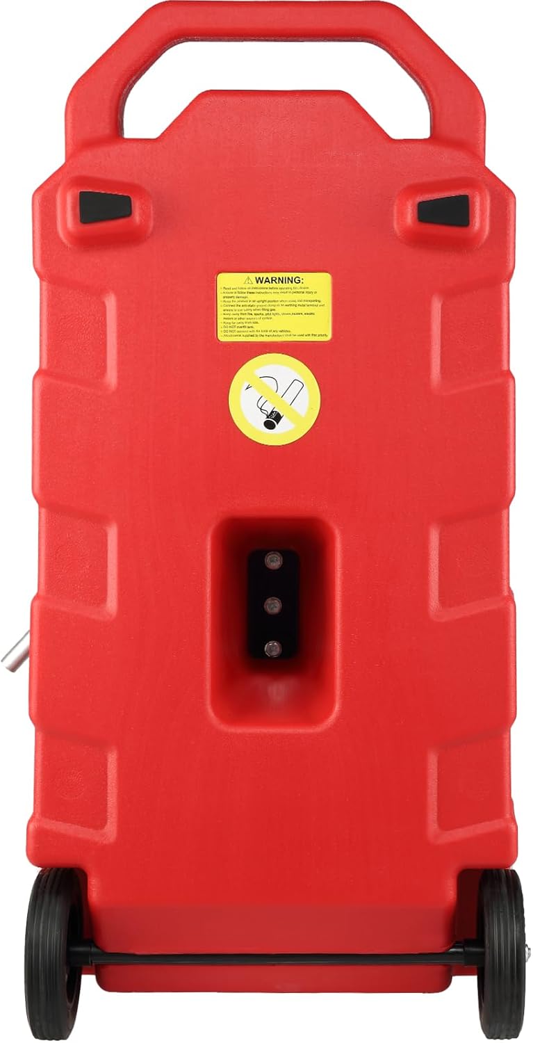 16 Gallon Fuel Caddy, Portable Gas Storage Tank with Hand Pump K172