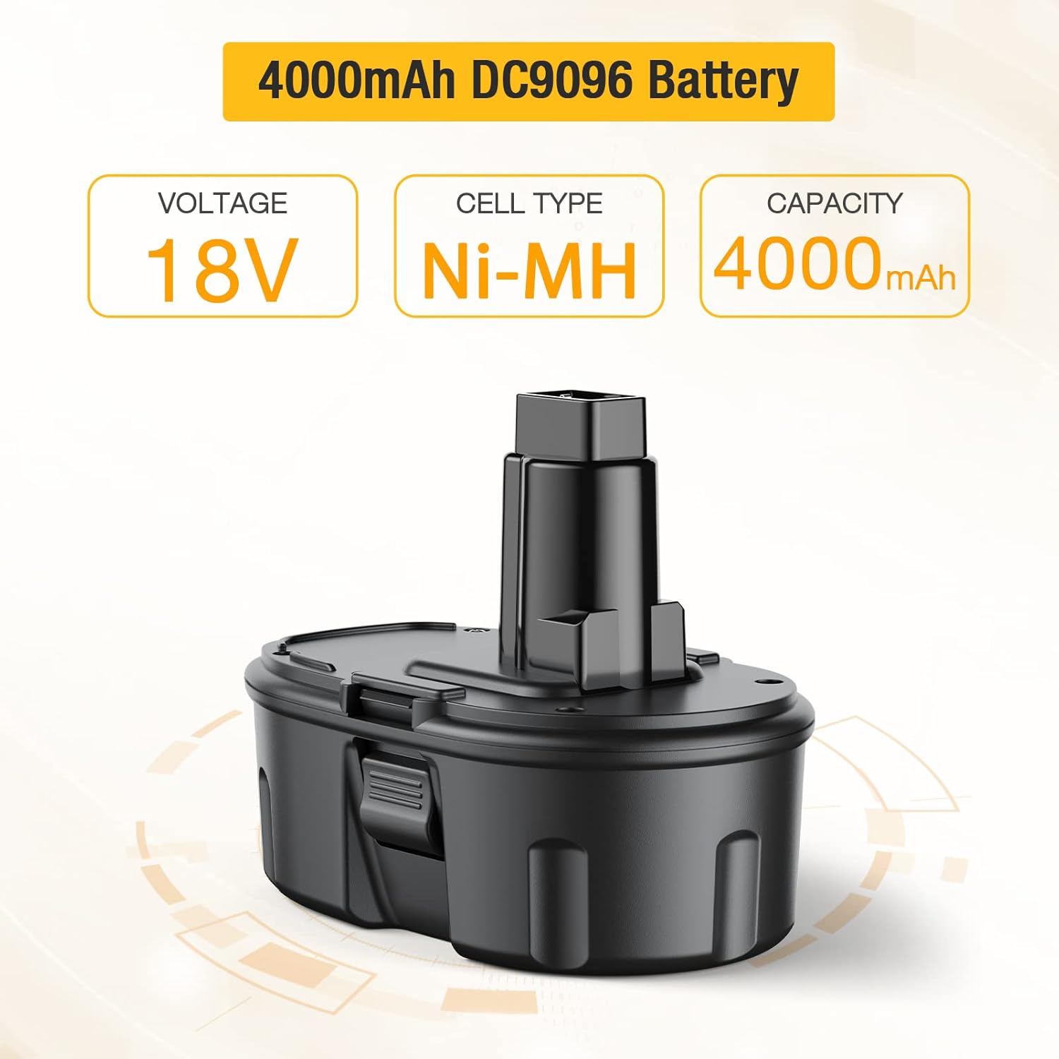 4.0Ah 18V Replacement Battery for Dewalt 18V Cordless Power Tools 2Packs L8237