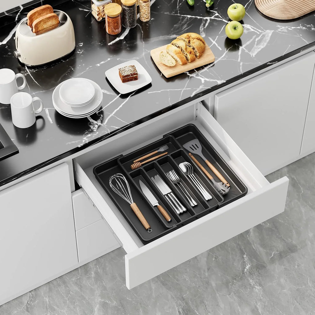 Expandable Silverware Drawer Organizer for Utensils, Cutlery and Storage A607835