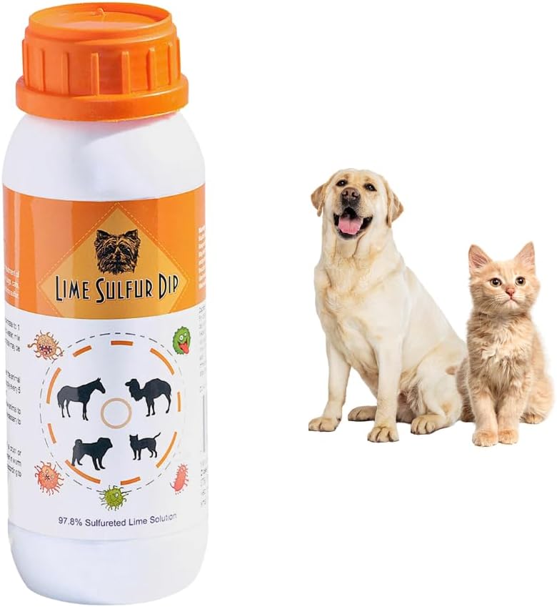 Classic's Lime Sulfur Dip (16 oz) - Extra Strength Formula - Safe Solution for Dog, Cat, Puppy, Kitten, Horse