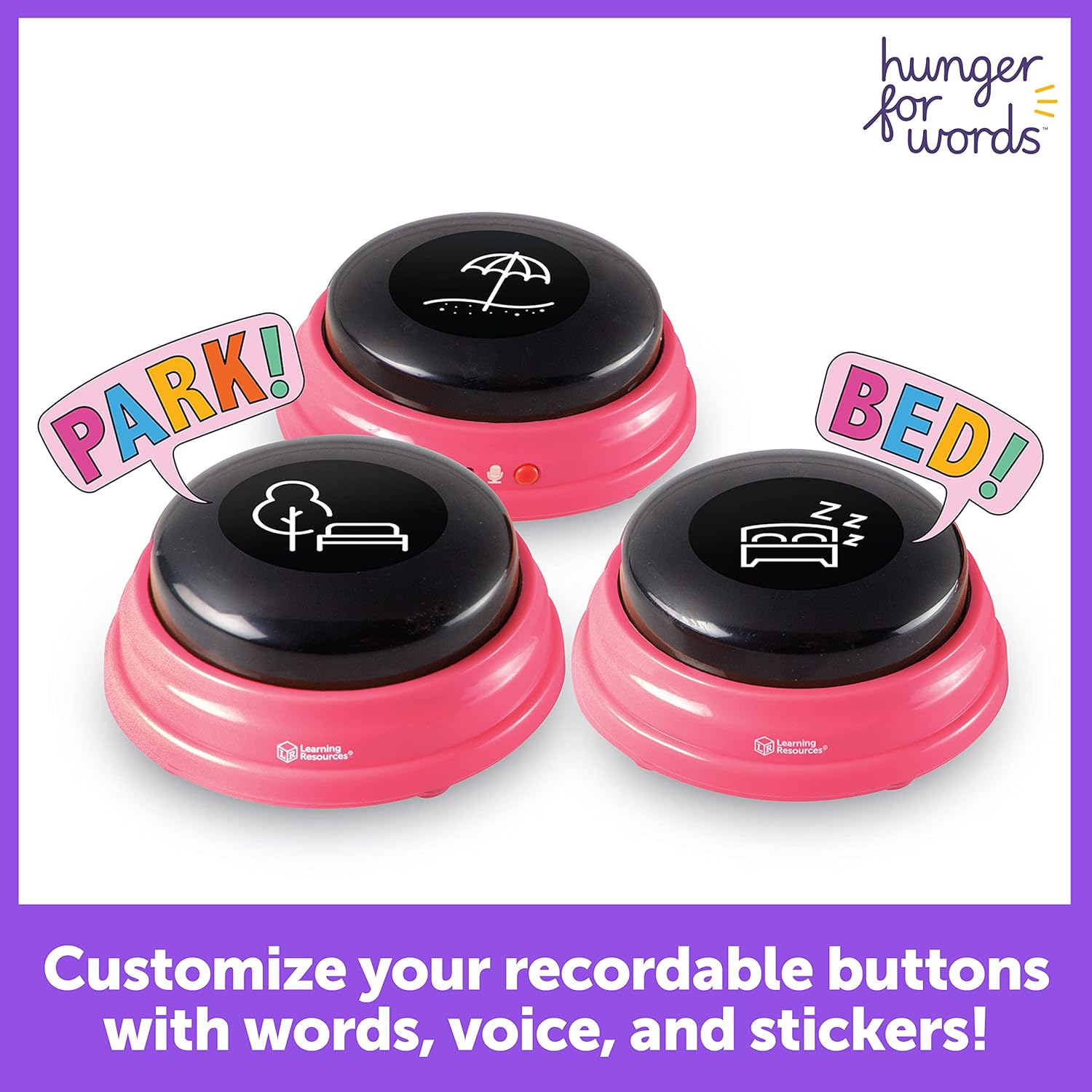 Recordable Speech Buttons for Dogs, 3 Piece Set R22390
