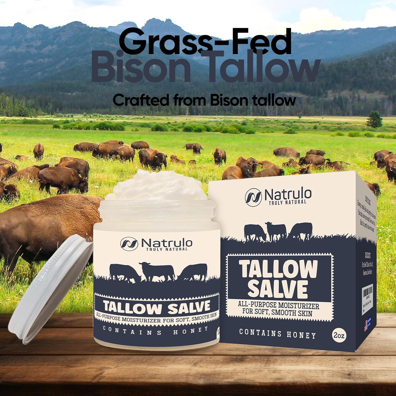 Beef Tallow & Honey All Purpose Balm for Dry, Itchy Skin N94502