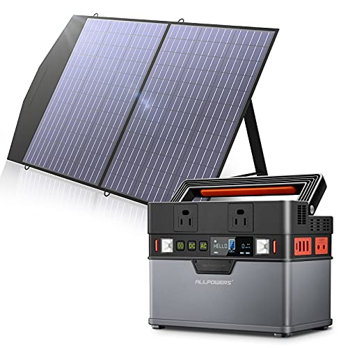 ALLPOWERS Portable Power Station 300W, 288Wh Portable Power Source, 110V/78000mAh Backup Battery Power Supply with Pure Sine Wave, Solar Generator for Outdoors Camping Travel RV Emergency