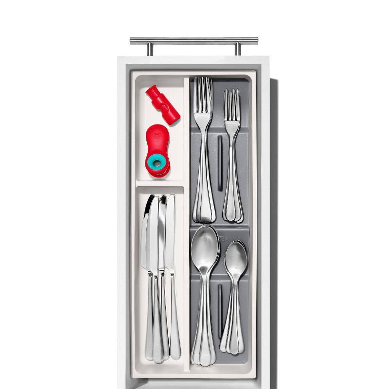 Adjustable tableware storage box for kitchen drawers T884129