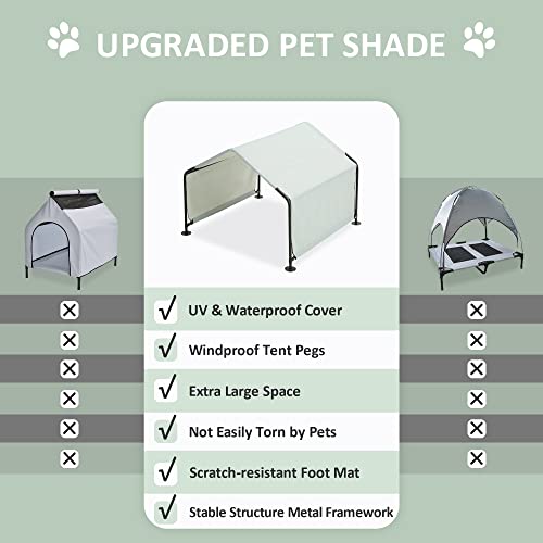 Dog Shade Shelter Outdoor Tent for Large Medium Dogs with Waterproof Roof B74911