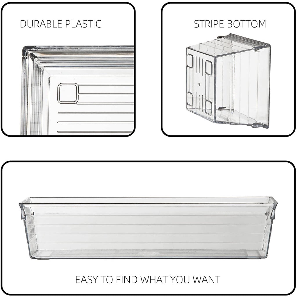 Plastic Drawer Organizer Tray for Vanity Cabinet, Set of 8 P4120