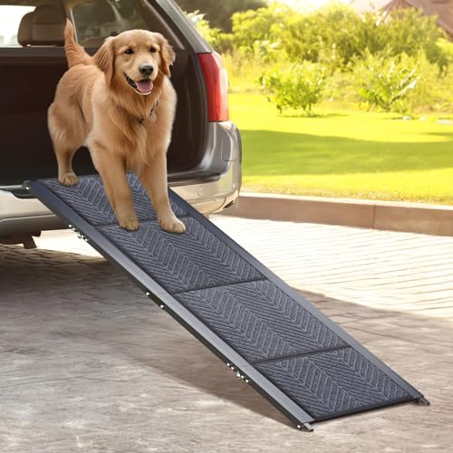 Dog Ramp for Car, Folding Portable Pet Ramp with Non-Slip Surface E87117