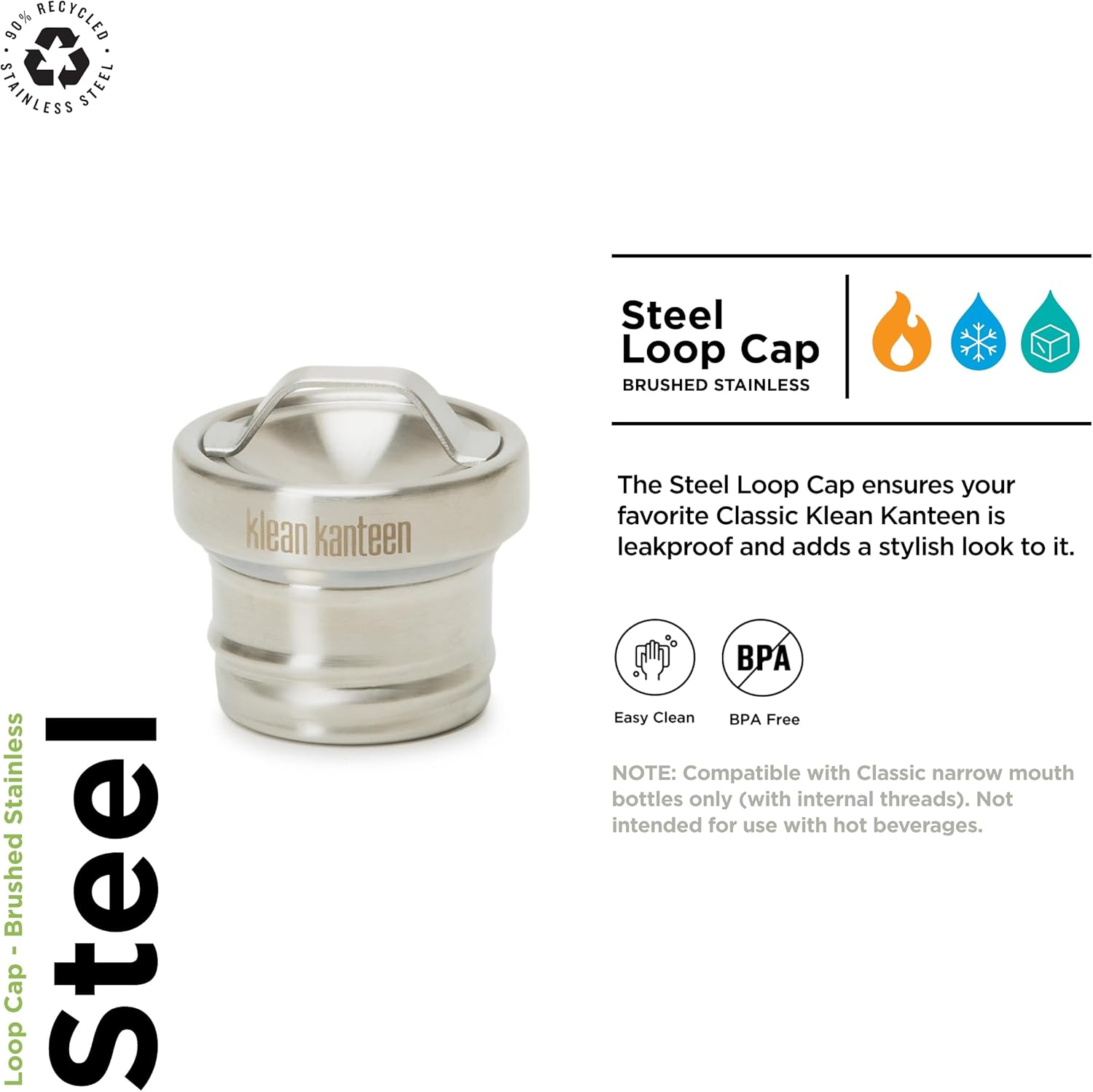 Stainless Steel Cap, One Size E18035