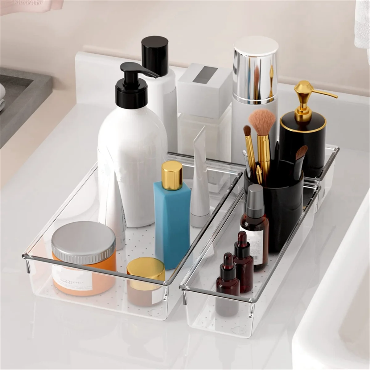 Acrylic Drawer Organizer Trays, 4-Pack D26618