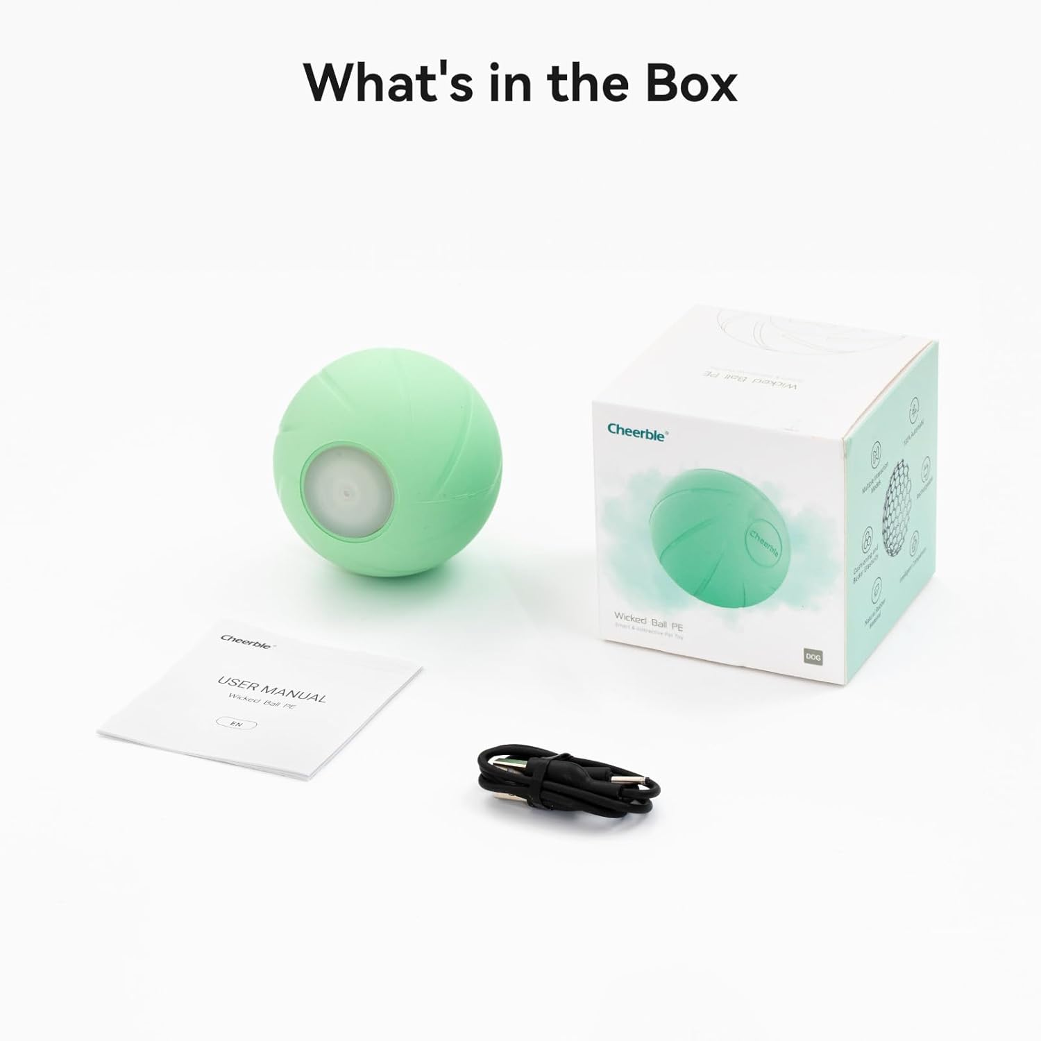 Interactive Dog Toy, Automatic Moving Ball for Medium Large Dogs O834324