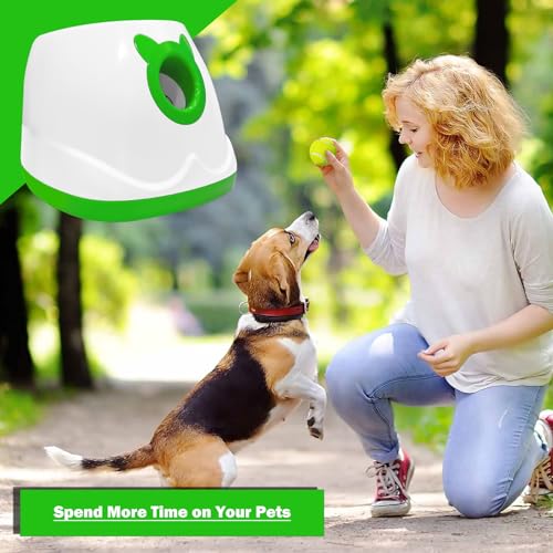 Dog Ball Thrower Launcher for Small and Medium Dogs with 6 Mini Balls M8354