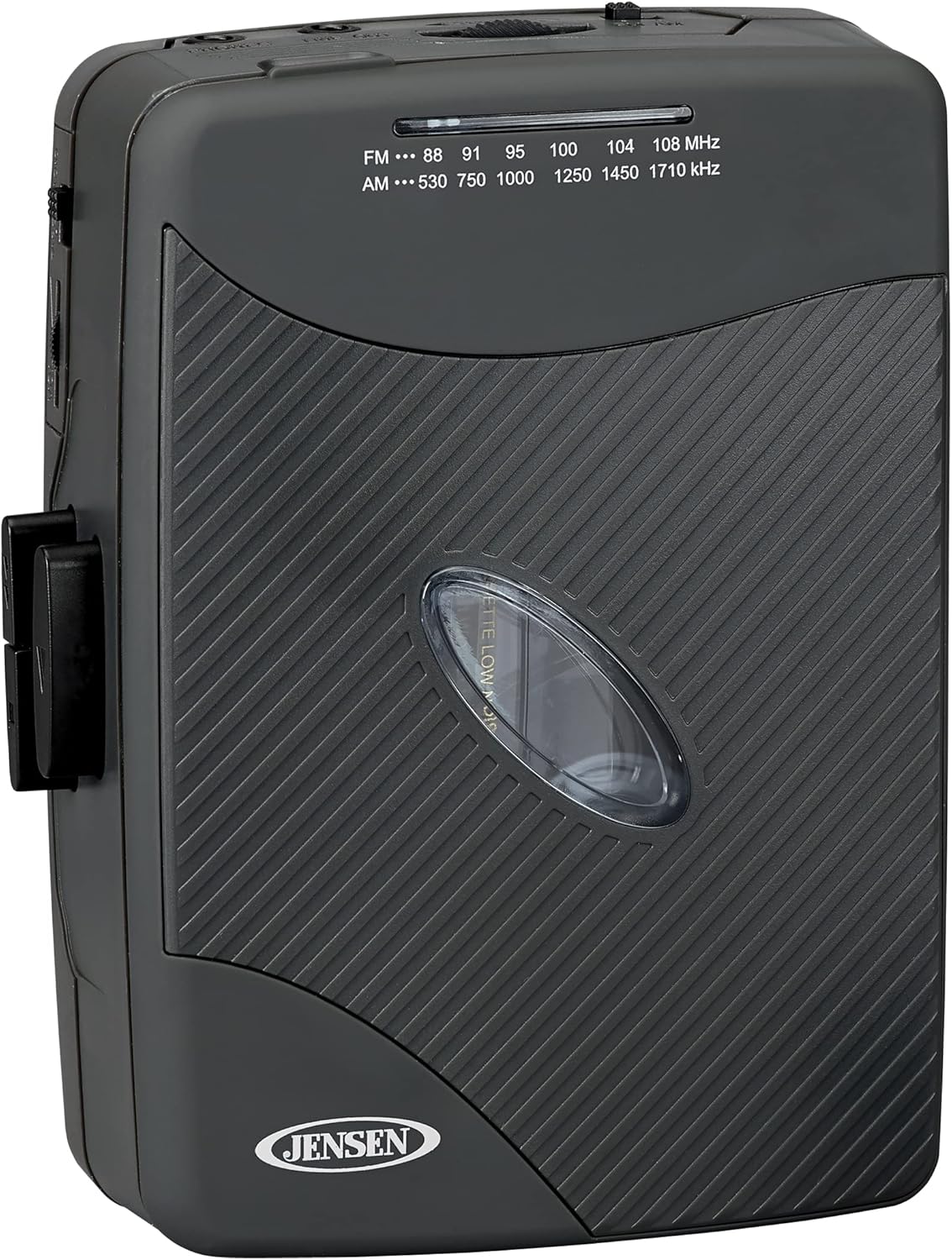 Portable Cassette Player with AM/FM Radio, Detachable Belt Clip, Stereo Earbuds A354879