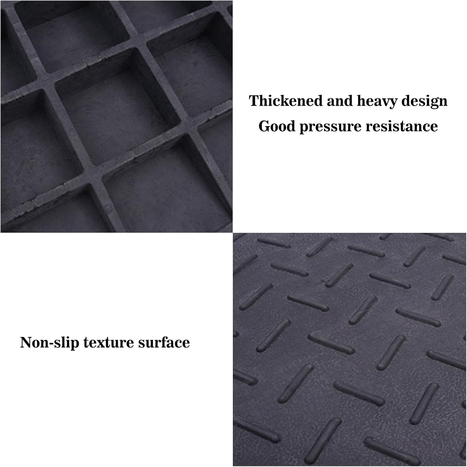 2 Pack 2" Rise Rubber Curb Ramp Heavy Duty 3 Tons Driveway Car Slope G550690