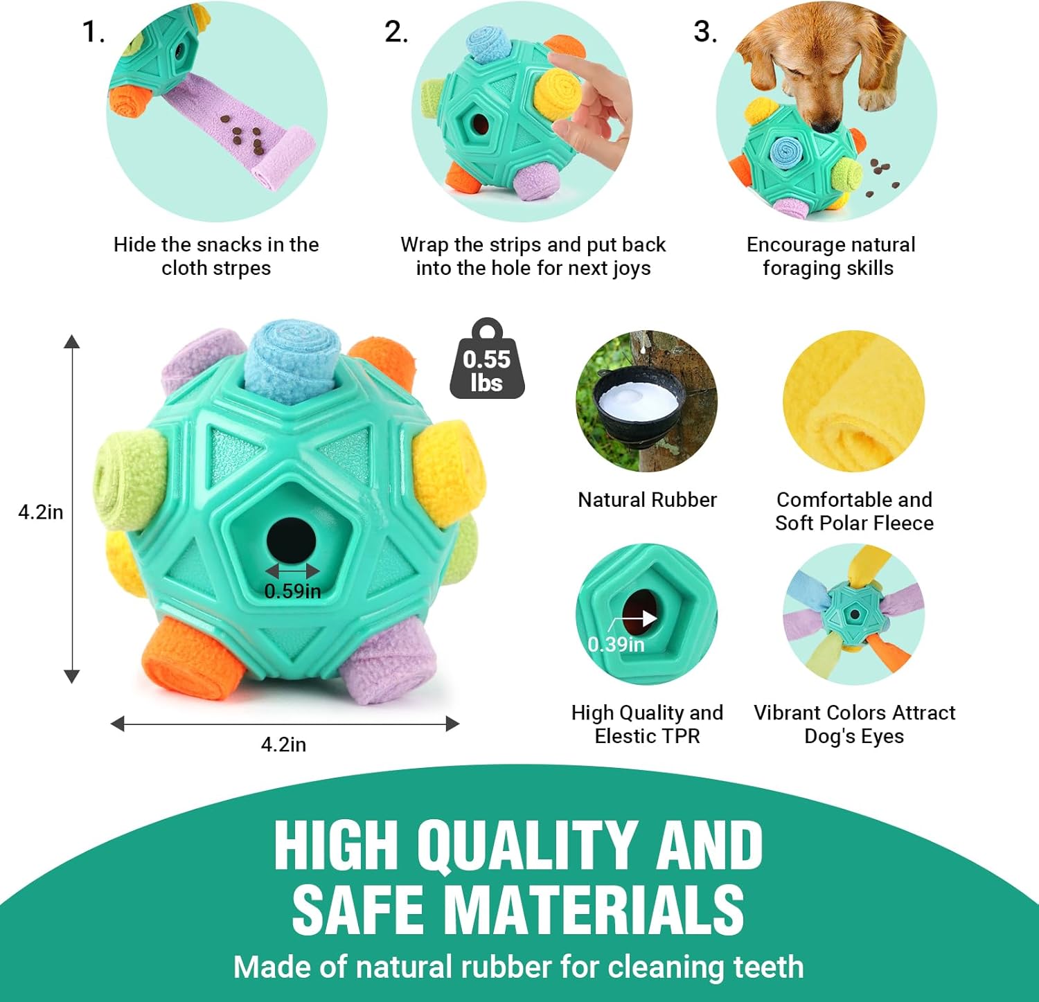 Snuffle Ball for Slow Food Training and Treat Dispensing A887
