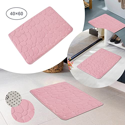 Coral Fleece Doormat 16x24 Cobblestone Texture Indoor Entrance X21292