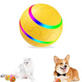 Jiggle Ball Toy For Dogs,Remote Controljiggle Ball For Dogs,Jiggle Ball For Dogs That Lights Up,Self Rolling Ball Dog Toy For Outdoor Cats Dogs To Stimulate Hunting (Orange, Remote control version)