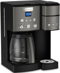 Cuisinart SS-15KSFRRB Coffee Maker 12 Cup with 3 Single-Size Brewers Black/Stainless Steel (Renewed)