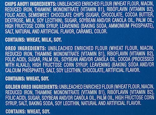 Cookie Variety Pack, 30 Snack Packs (2 Cookies Per Pack) T2124