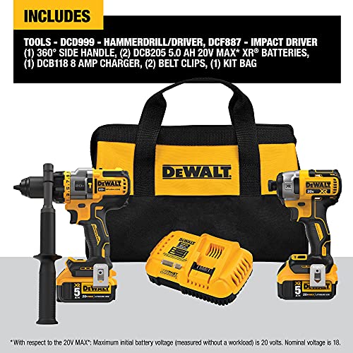 Hammer Drill & Impact Driver Combo Kit, 5.0-Ah, 2-Tool T75727