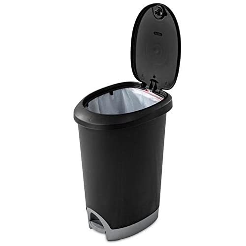 Locking Step-On Trash Can with Lid, 2-Pack K14427