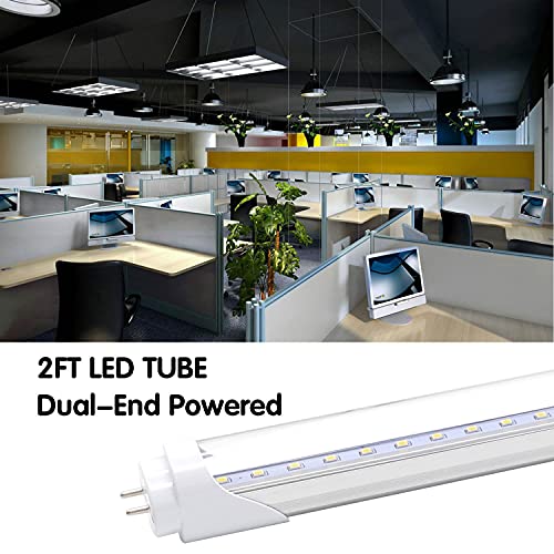 2FT LED Light Tube 8W 5000K Daylight White Pack of 4 O3336