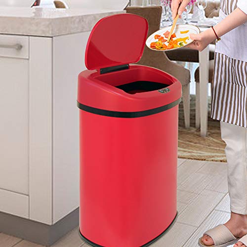 13 Gallon Automatic Sensor Trash Can with Lid U75916