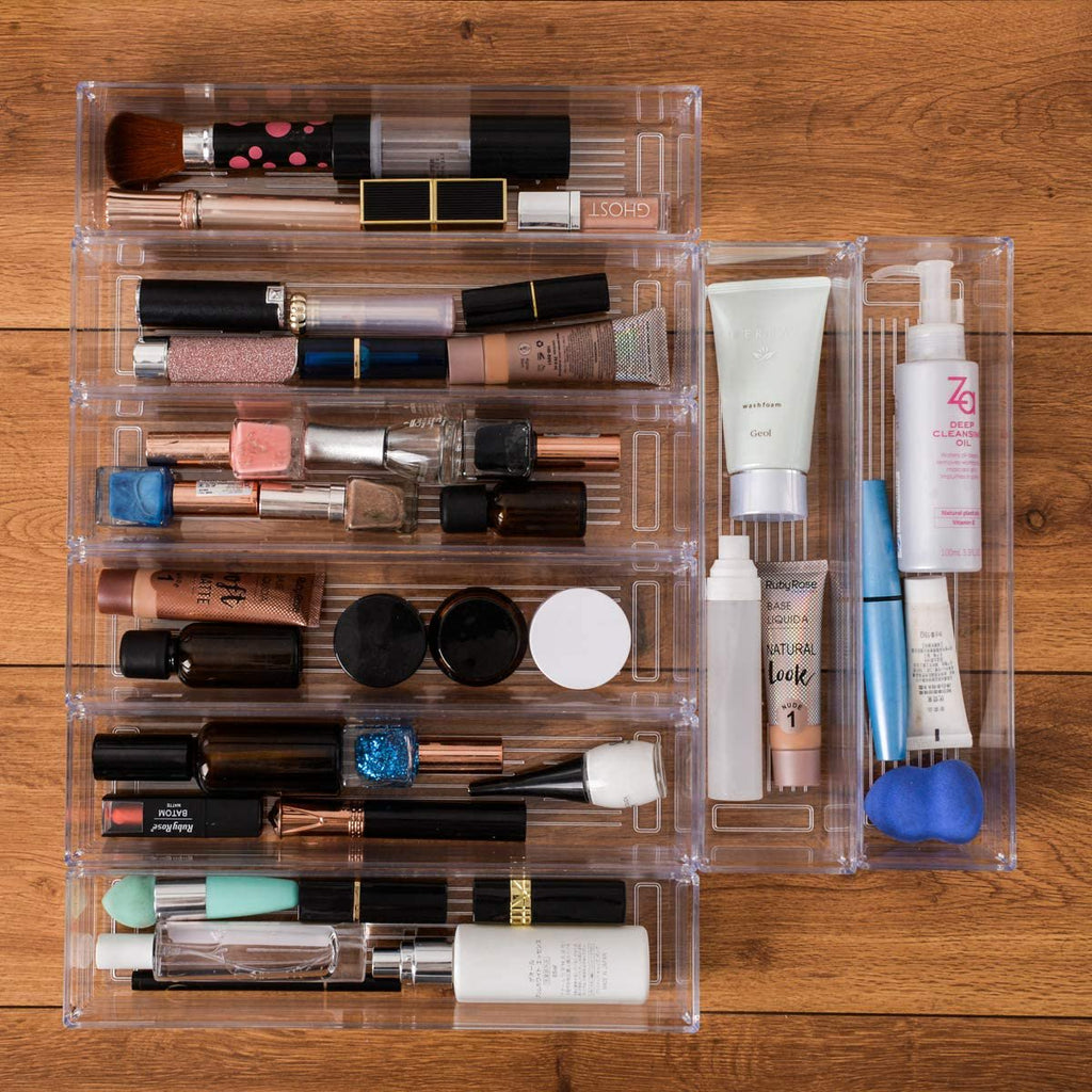 Plastic Drawer Organizer Tray for Vanity Cabinet, Set of 8 P4120