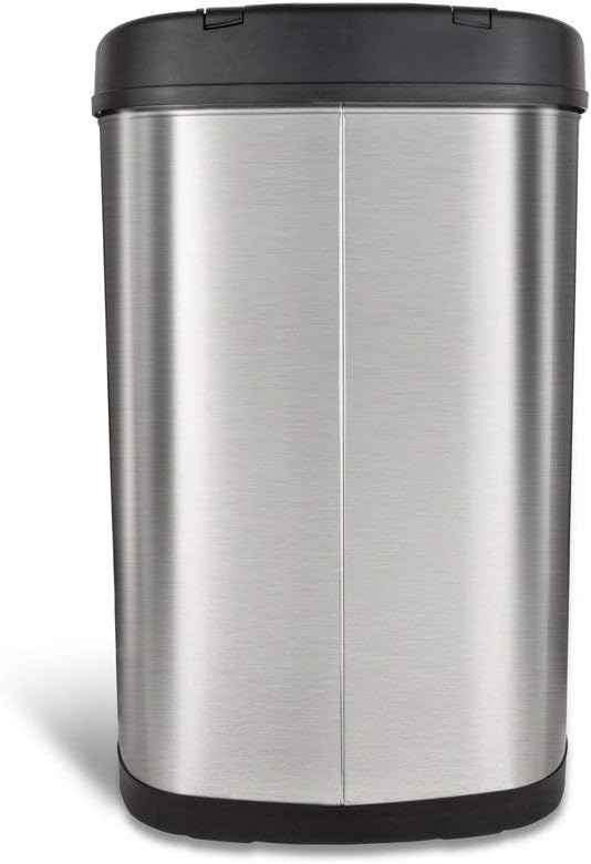 Motion Sensor Trash Can, Large, Silver I6847