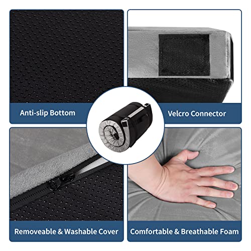 Memory Foam Camping Mattress Pad with Removable Waterproof Cover R688036