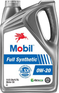 Mobil Full Synthetic Motor Oil 0W-20, 5 Quart