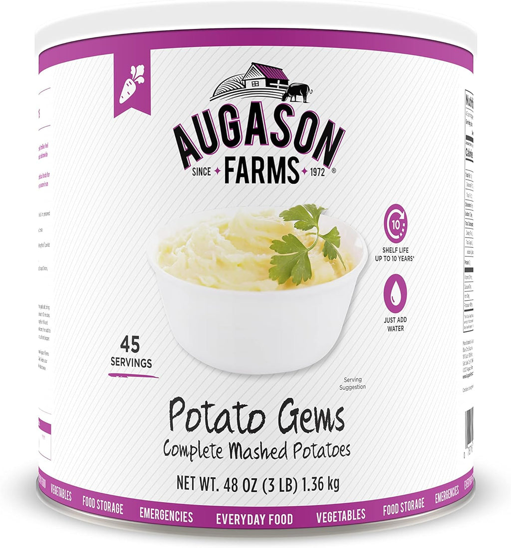 Augason Farms Potato Gems Complete Mashed Potatoes 3 lbs No. 10 Can