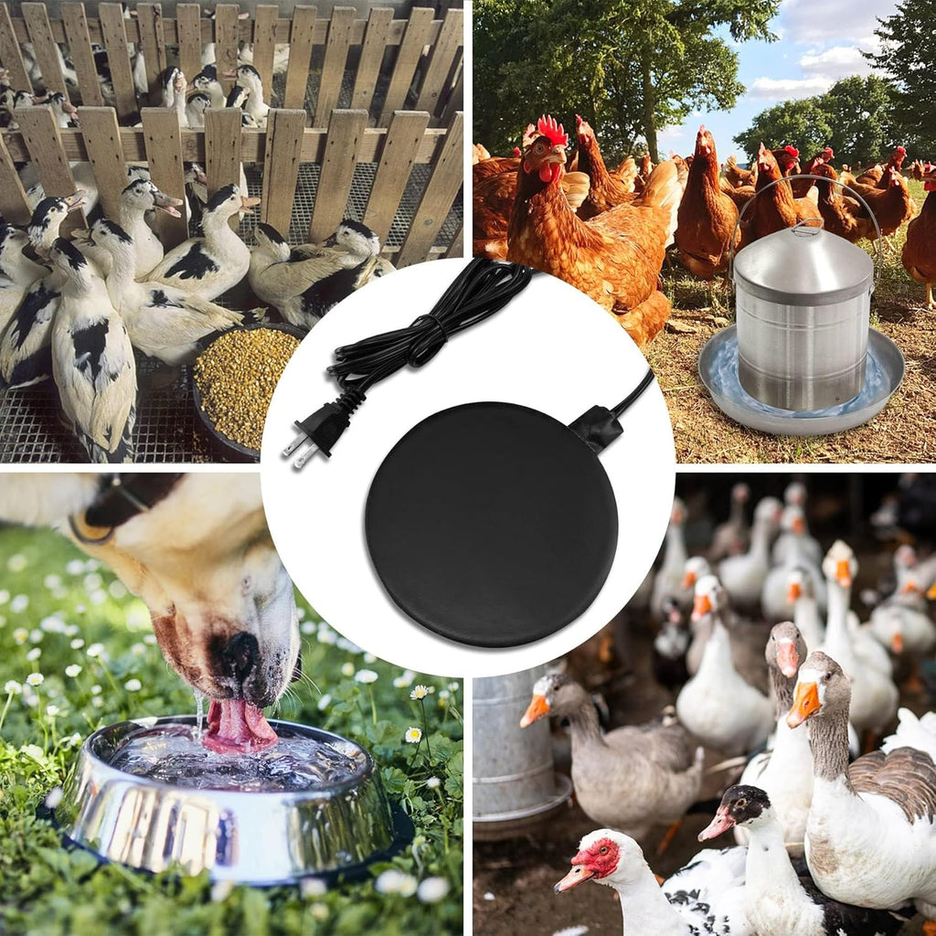 Heated Poultry Waterer Base for Winter Chicken Coop P8930