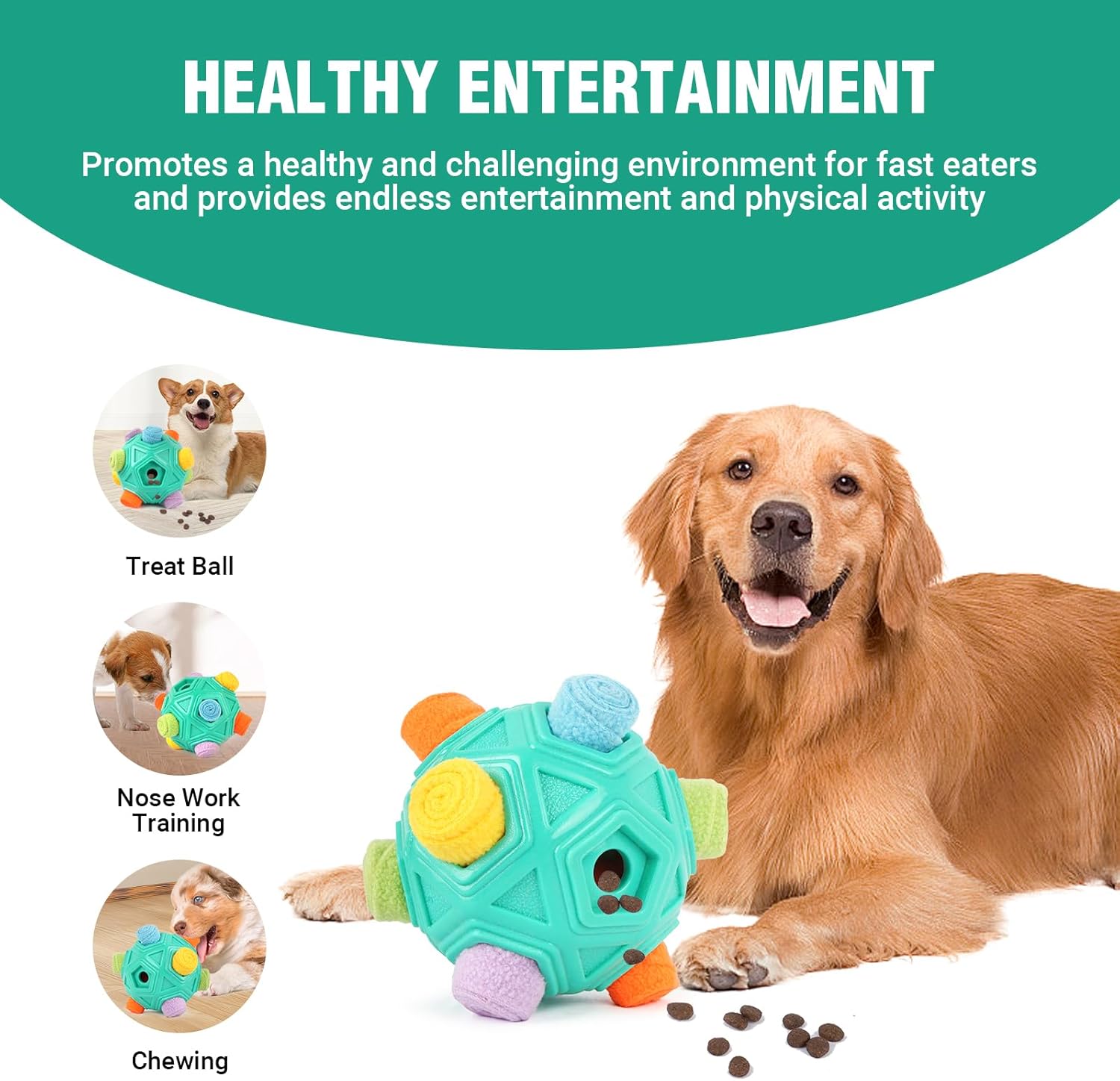 Snuffle Ball for Slow Food Training and Treat Dispensing A887