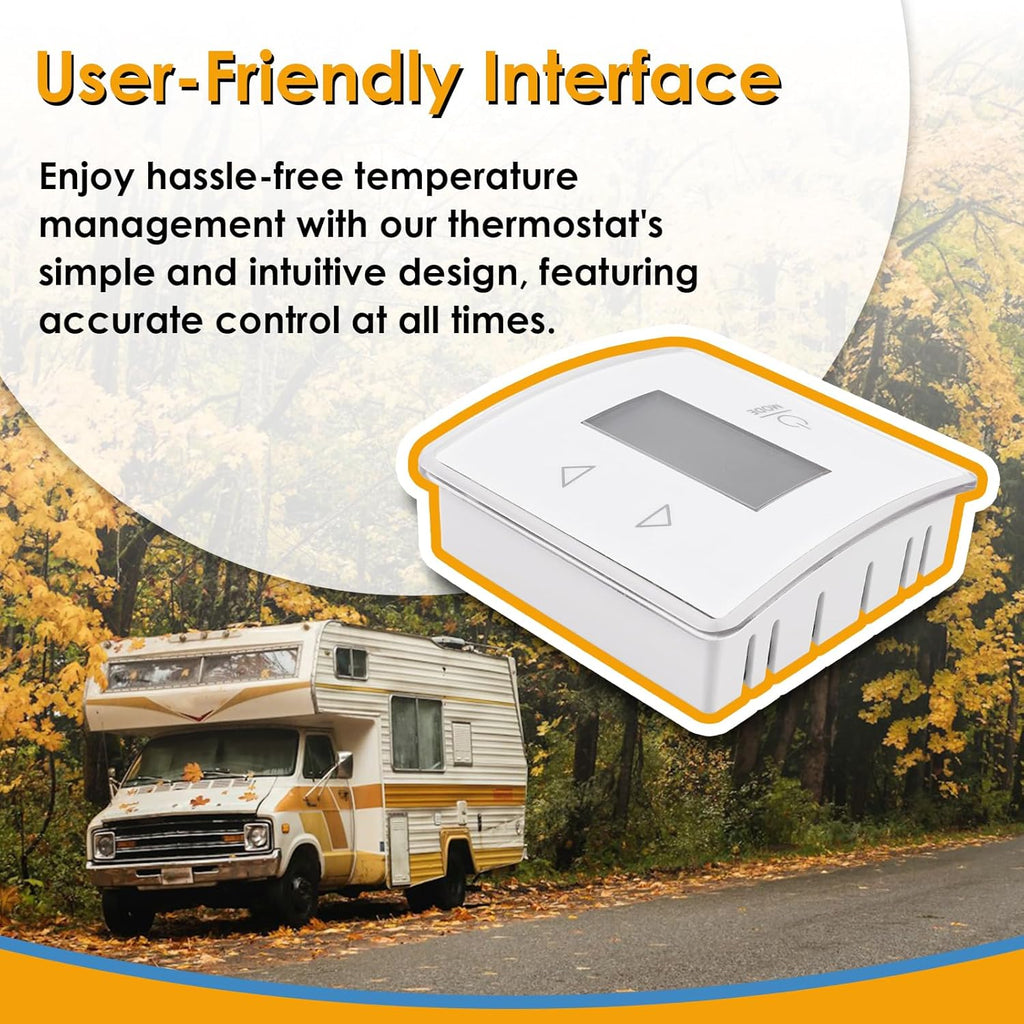 RV Single Zone Wall Thermostat Digital Temperature Display Replacement M77010