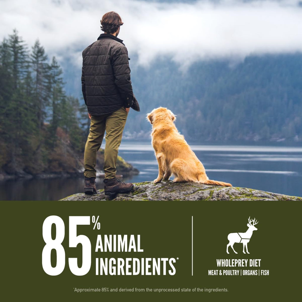 Dry Dog Food, Grain Free, Fresh or Raw Ingredients, 23.5lb V55612