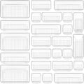 25 Count Clear Plastic Drawer Organizers Set, 4-Size Versatile Bathroom and Vanity Drawer Organizer Trays, Storage Bins for Makeup, Bedroom, Kitchen Gadgets Utensils and Office Boxes