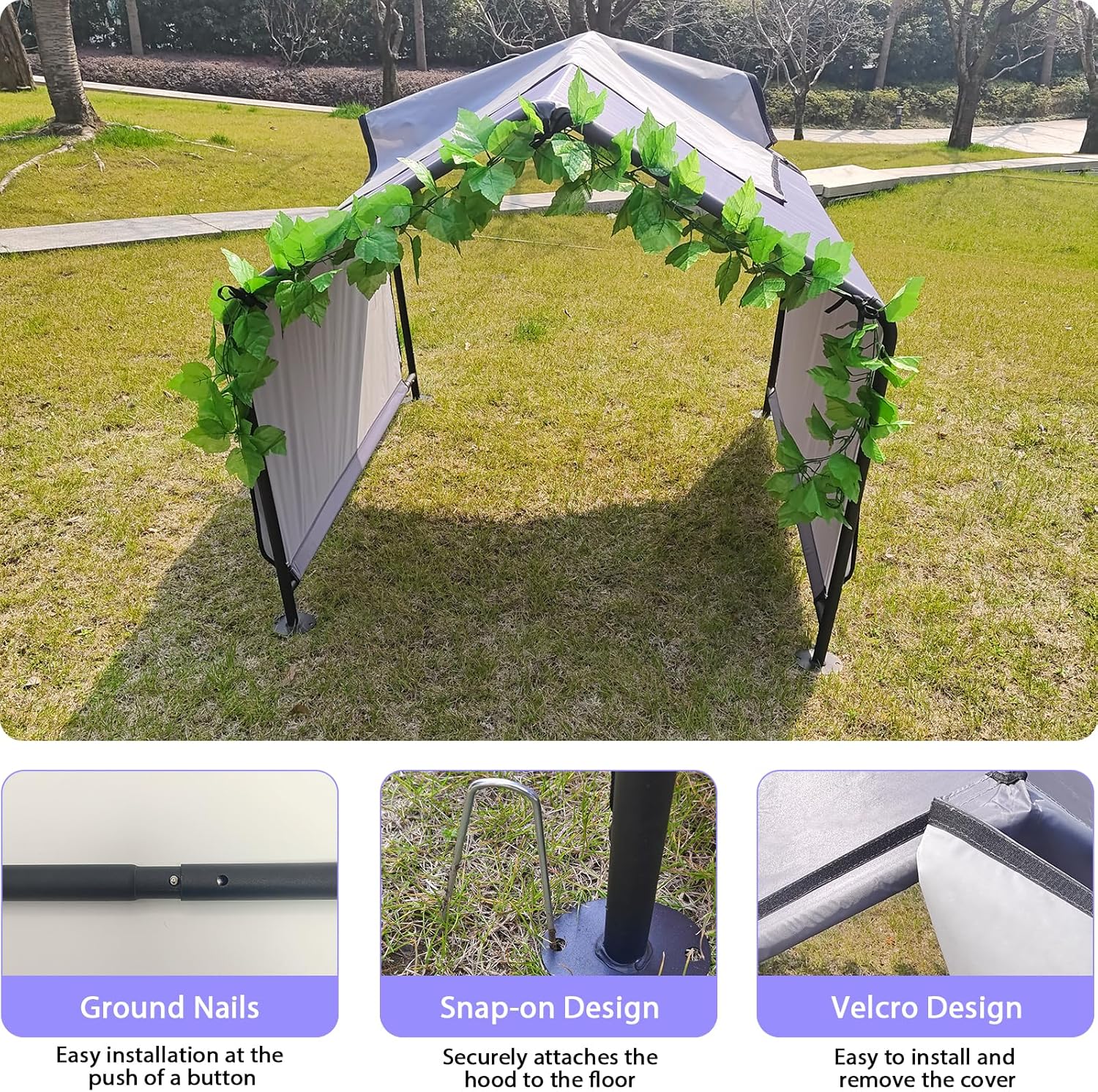Dog Shade Shelter Outdoor Tent Waterproof Sun Protection Pet Canopy H595876